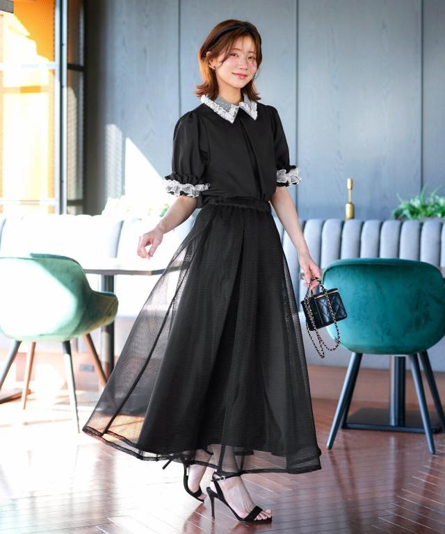 ルイルエブティック（RUIRUE BOUTIQUE）/【洗える】ドットチュール 