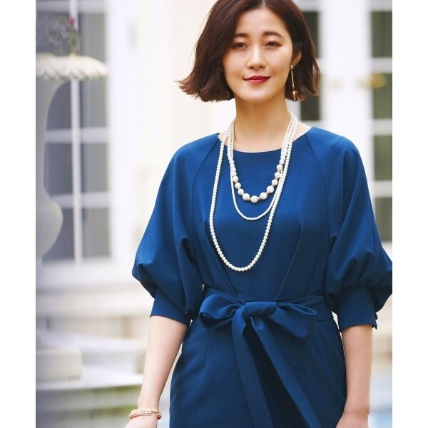 【新品・未使用】RUIRUE BOUTIQUEバルーンスリーブ ロングワンピース RUIRUE BOUTIQUE ドレス 「オケージョンドレス/結婚式」バルーン
