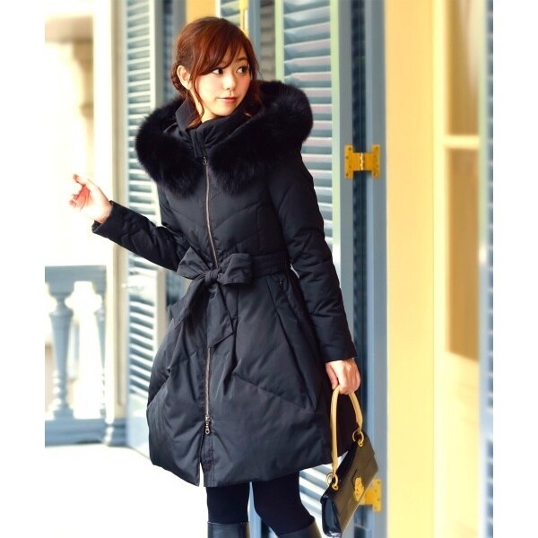 ルイルエブティック新品ダウンコート RUIRUE BOUTIQUE ダウンコート ダウンジャケット フォックス