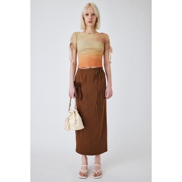 マウジー（MOUSSY）/WAIST TIE SATIN スカートの通販は