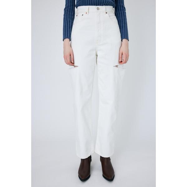 即日発送 moussy THIGH SLIT LOOSE STRAIGHT moussy thigh slit loose