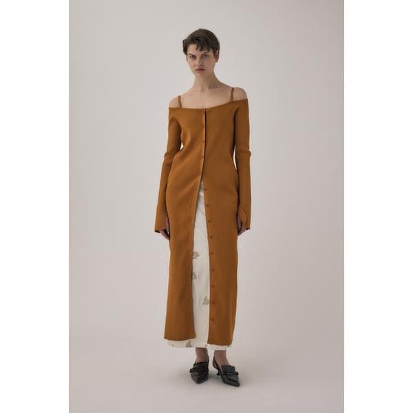 マウジー（MOUSSY）/リサイクルポリエステル使用　経年劣化の少ないリブニット　オフショル の通販は