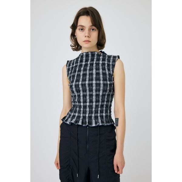 マウジー（MOUSSY）/SHIRRING SLEEVELESS トップスの通販は
