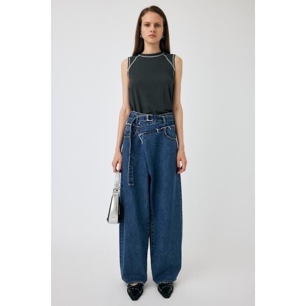 マウジー（MOUSSY）/FOLD WAIST WIDE STRAIGHTの通販は