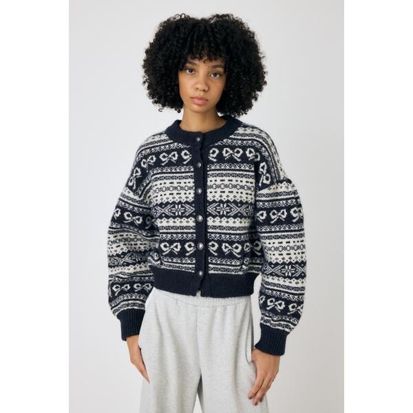 NEW】アルシーヴ（archives）/肩リボンニットプルオーバー×チュール