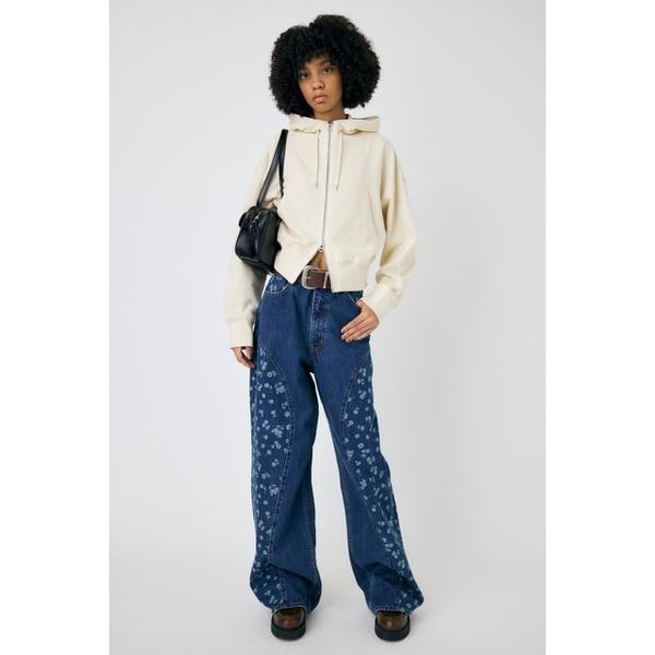 マウジー（MOUSSY）/FLORAL WIDE ストレートデニムの通販は