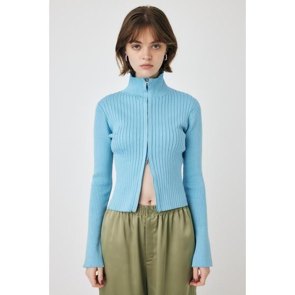 【NEW】マウジー（MOUSSY）/ZIP UP LS KNIT シャツの通販は 5,225円