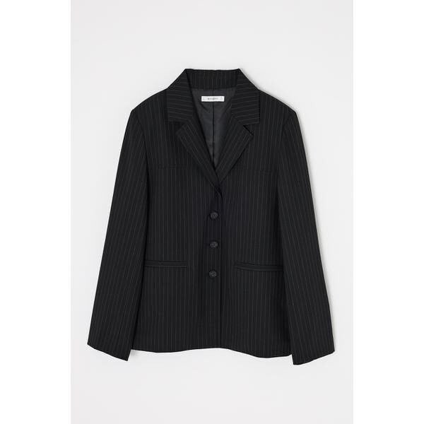 完売 MOUSSY BOXY ブレザー ジャケット 柄BLK 完売 MOUSSY BOXY ブレザー ジャケット 柄BLK マウジー（MOUSSY）/BOXY