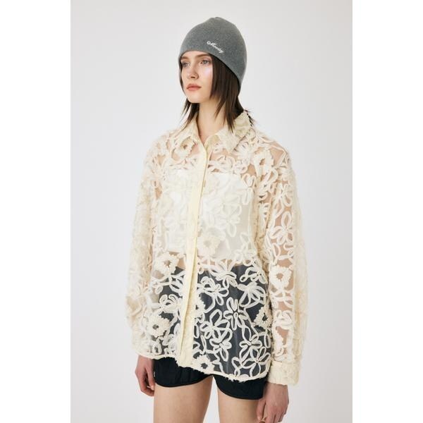 マウジー（MOUSSY）/RIBBON TULLE シャツ