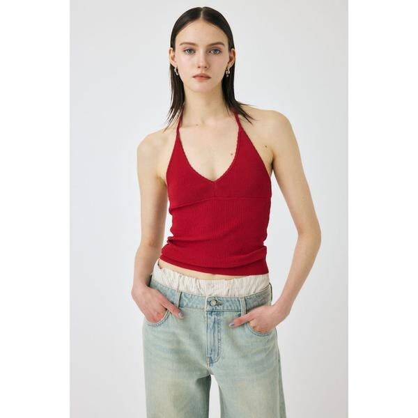 マウジー（MOUSSY）/HALTER KNIT キャミの通販はau PAY マーケット