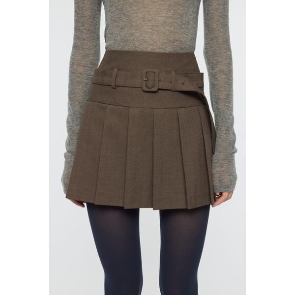 マウジー（MOUSSY）/LOW SLUNG PLEATED MINI スカート