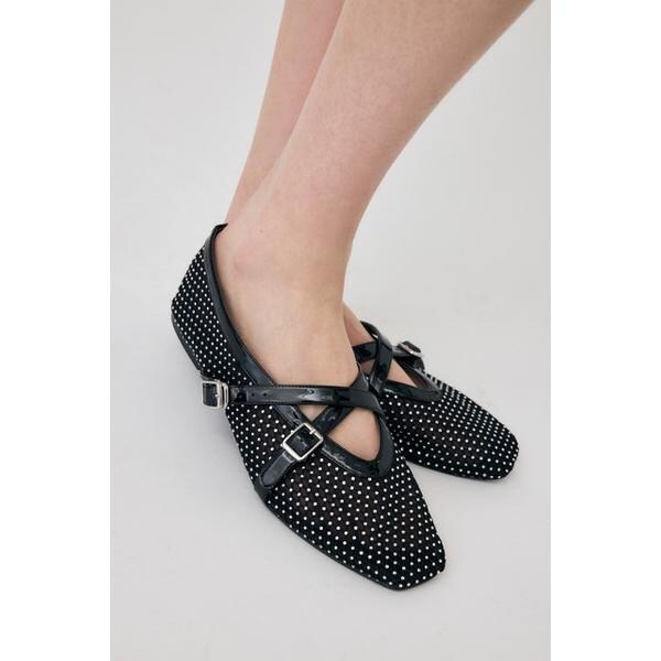 マウジー（MOUSSY）/RHINESTONE SHEER BALLET シューズ