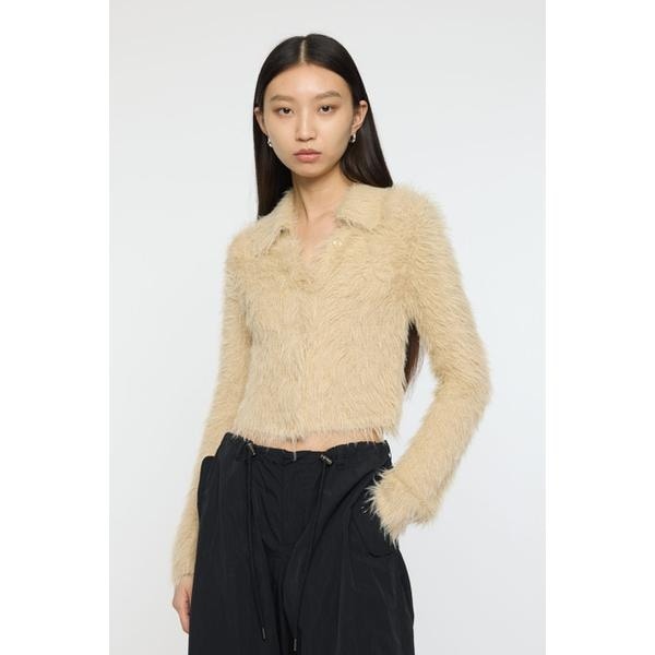 マウジー（MOUSSY）/FEATHER LIKE KNIT シャツ