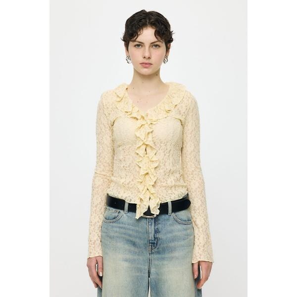 マウジー（MOUSSY）/LACE RUFFLE トップスの通販はau PAY マーケット