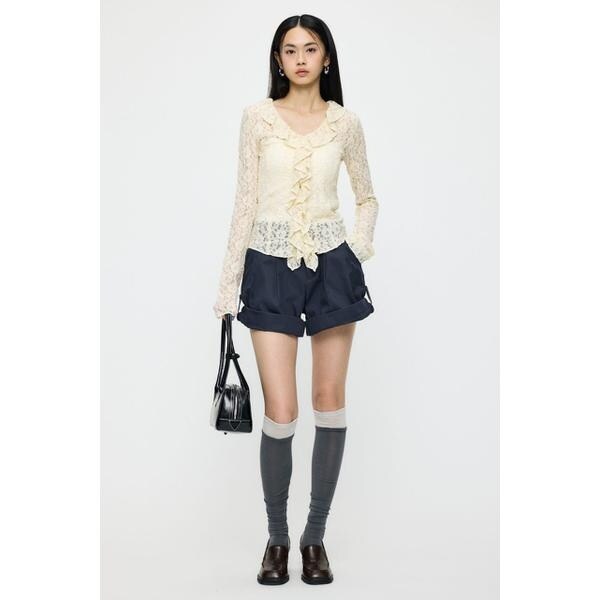 マウジー（MOUSSY）/LACE RUFFLE トップスの通販はau PAY マーケット