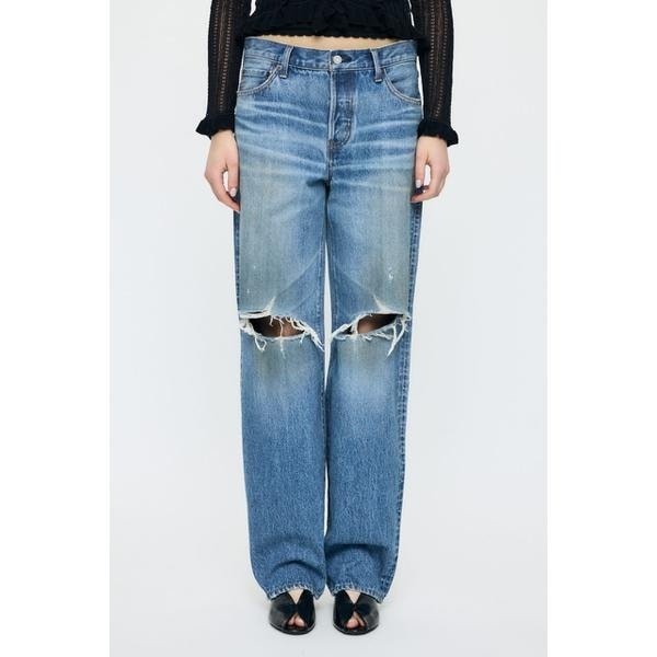 マウジー（MOUSSY）/MIDRISE DAMAGED SLIM ストレート