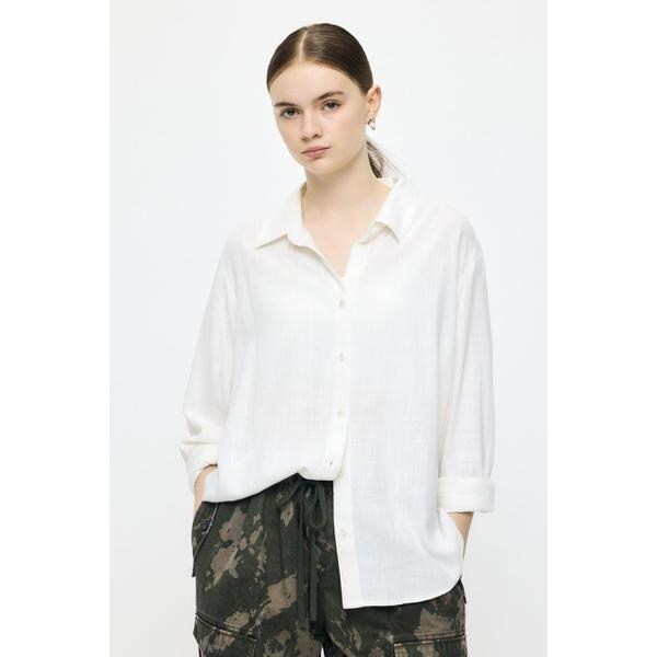 マウジー（MOUSSY）/LINEN BLEND BASIC シャツ