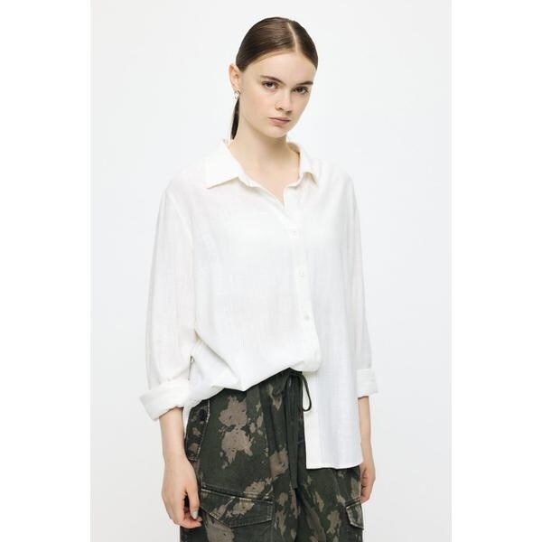 マウジー（MOUSSY）/LINEN BLEND BASIC シャツ_6