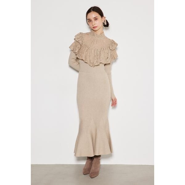 リエンダ（rienda）/レースコンビマーメイドKnit OPの通販は 6,078円