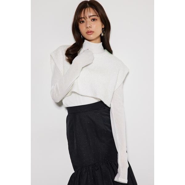 リエンダ（rienda）/シャイニーベストSET Knit TOP 6,160円