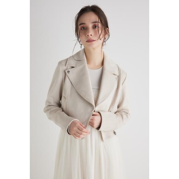 リエンダ（rienda）/24SSフェイクスエードライダースJK