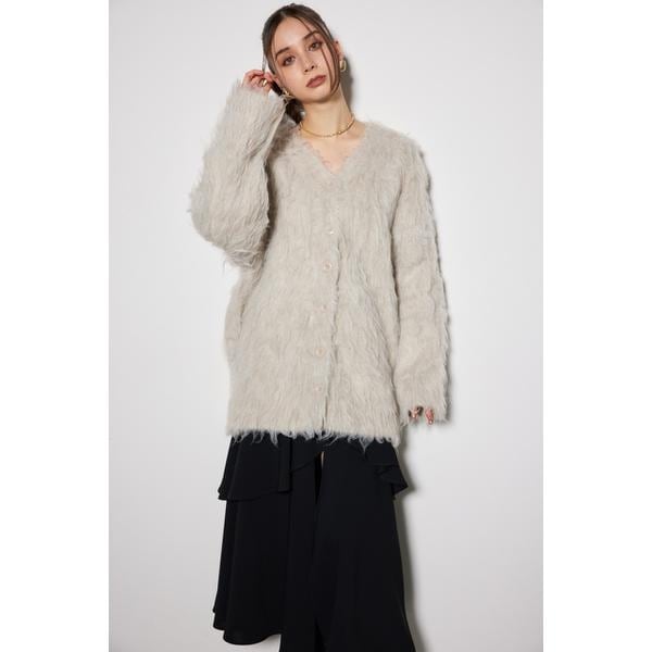 リエンダ（rienda）/2WAYロングシャギールーズニットカーデの通販は
