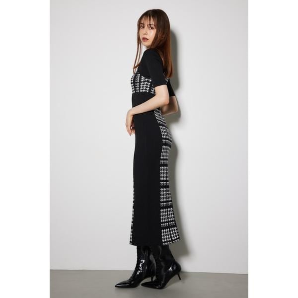 リエンダ（rienda）/2WAY千鳥パターンタイトニットワンピースの通販は