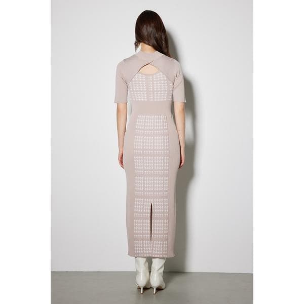 リエンダ（rienda）/2WAY千鳥パターンタイトニットワンピースの通販は