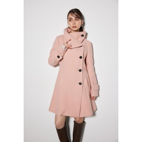 リエンダ（rienda）/【岡崎紗絵さん着用アイテム】オーバーネックシンデレララインミニコー