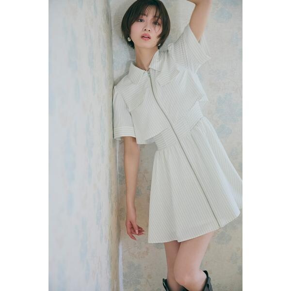 リエンダ（rienda）/【岡崎紗絵さん着用アイテム】バストフレアミニワンピース