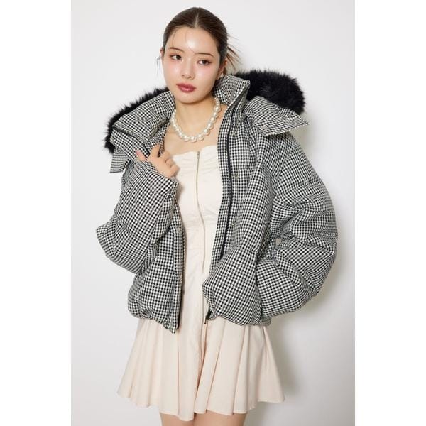 リエンダ（rienda）/ツイードダウンジャケット