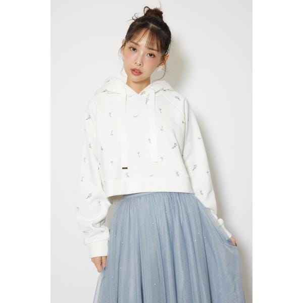 リエンダ（rienda）/フラワー刺繍スウェットトップス