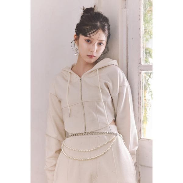 リエンダ（rienda）/ビスチェディティールフードスウェット