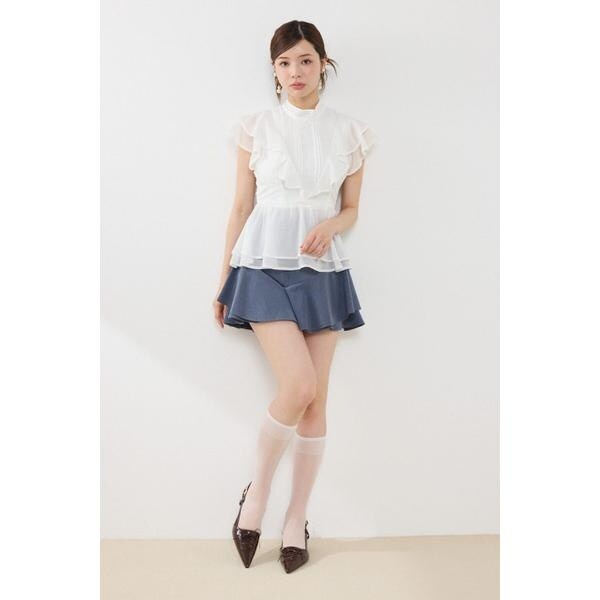 リエンダ（rienda）/【森香澄さん着用】バックリボンフリルブラウスの