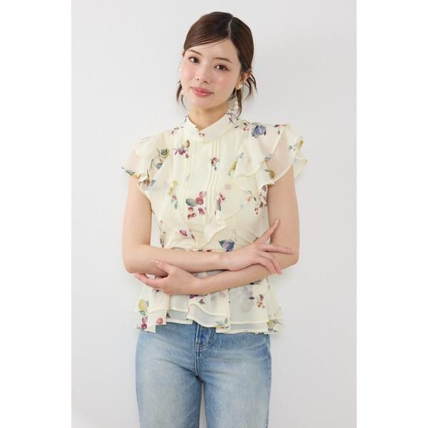 リエンダ（rienda）/【森香澄さん着用】バックリボンフリルブラウスの