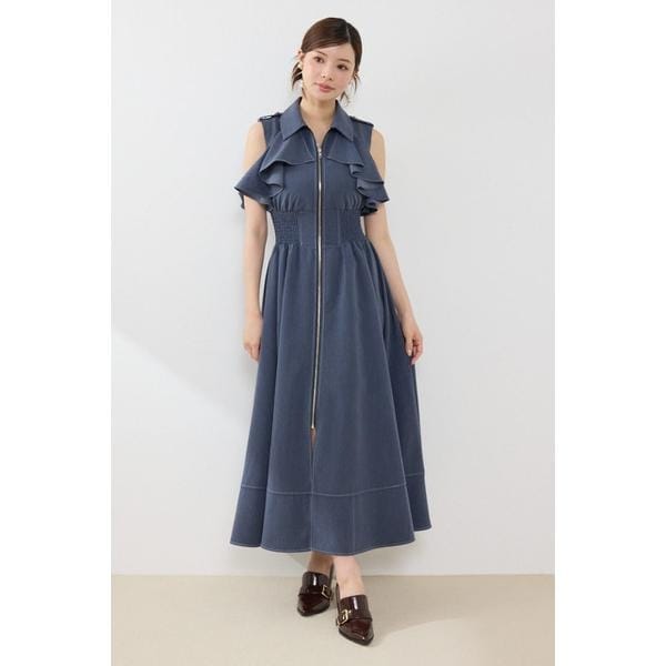 【NEW】リエンダ（rienda）/ノースリーブフリルワンピース 14,300円