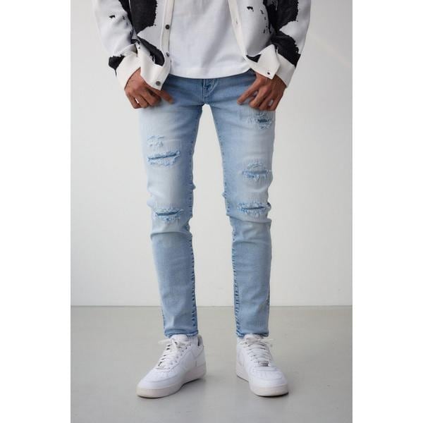 アズールバイマウジー（AZUL BY MOUSSY）/AZUL DENIM リペアスキニー