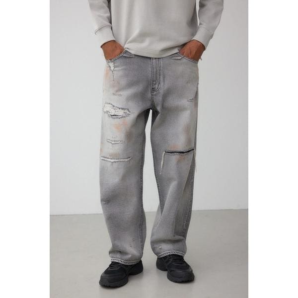 アズールバイマウジー（AZUL BY MOUSSY）/AZUL DENIM デストロイワイド