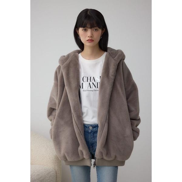 アズールバイマウジー（AZUL BY MOUSSY）/フェイクファーブルゾン