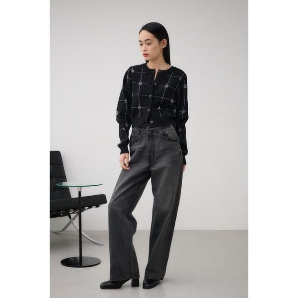 【NEW】アズールバイマウジー（AZUL BY MOUSSY）/2WAYAZジャガードニットカーディガンの通販は