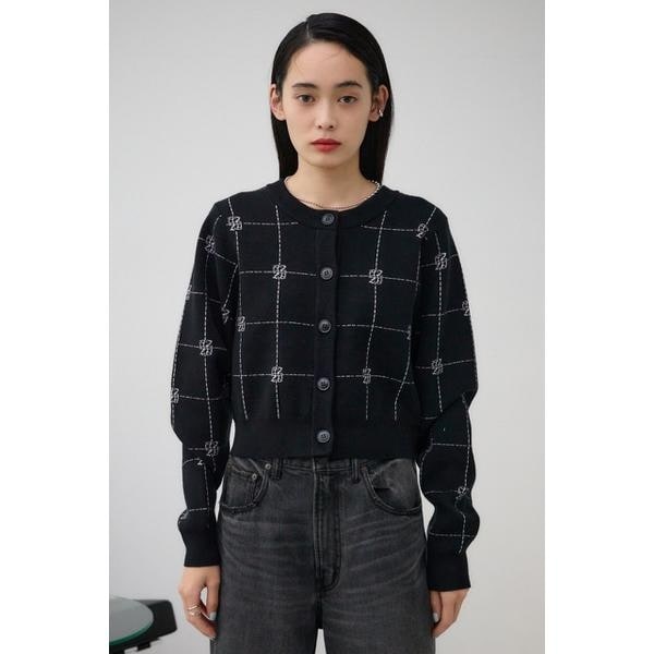 【NEW】アズールバイマウジー（AZUL BY MOUSSY）/2WAYAZジャガードニットカーディガンの通販は