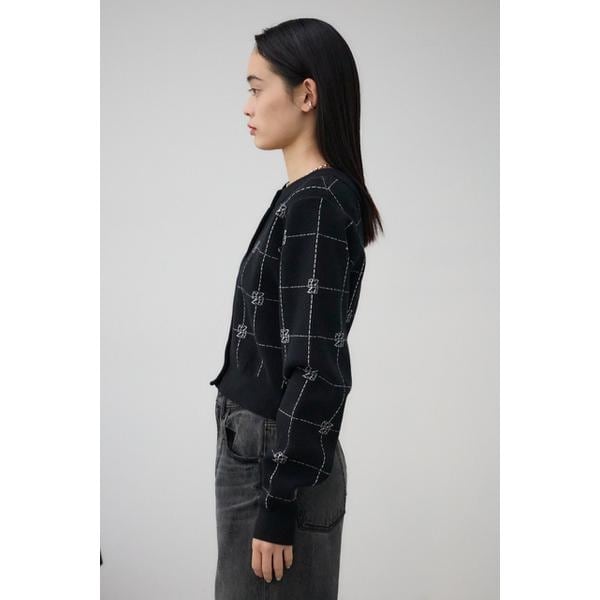 【NEW】アズールバイマウジー（AZUL BY MOUSSY）/2WAYAZジャガードニットカーディガンの通販は