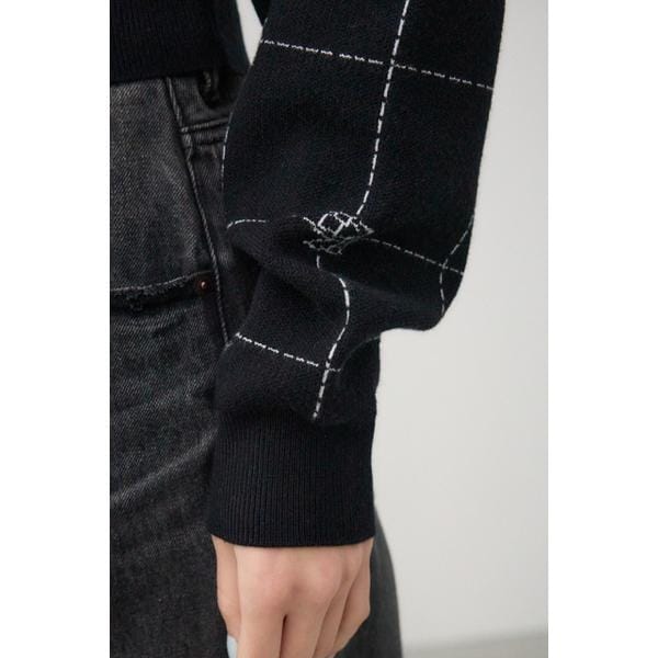 【NEW】アズールバイマウジー（AZUL BY MOUSSY）/2WAYAZジャガードニットカーディガンの通販は