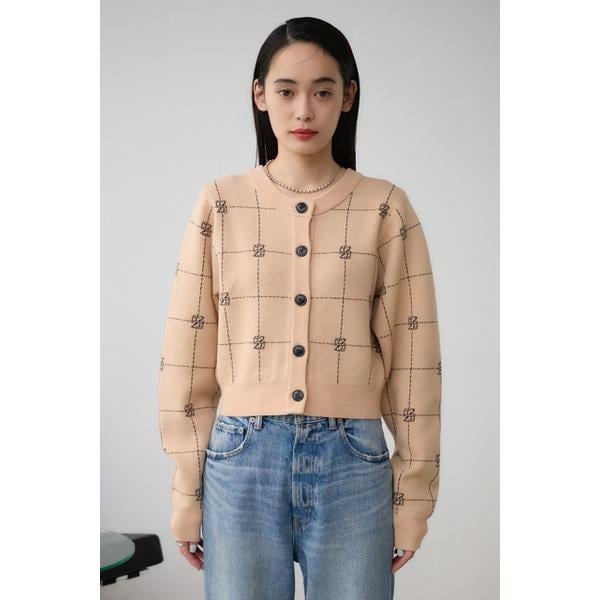 【NEW】アズールバイマウジー（AZUL BY MOUSSY）/2WAYAZジャガードニットカーディガンの通販は