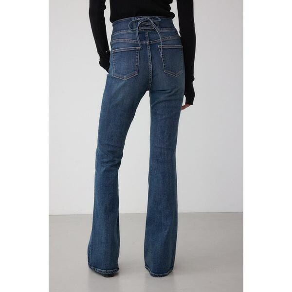 【NEW】アズールバイマウジー（AZUL BY MOUSSY）/AZUL DENIM H/Wバックリボンフレアデニム