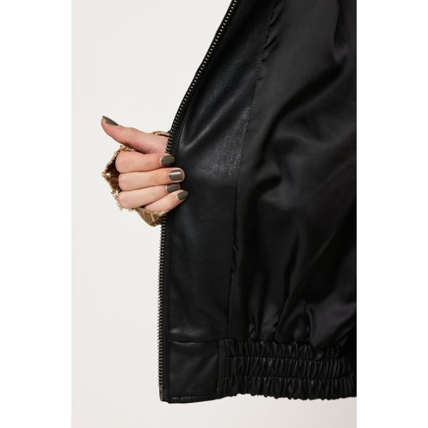 SLY FAUX LEATHER ZIP UP ブルゾン