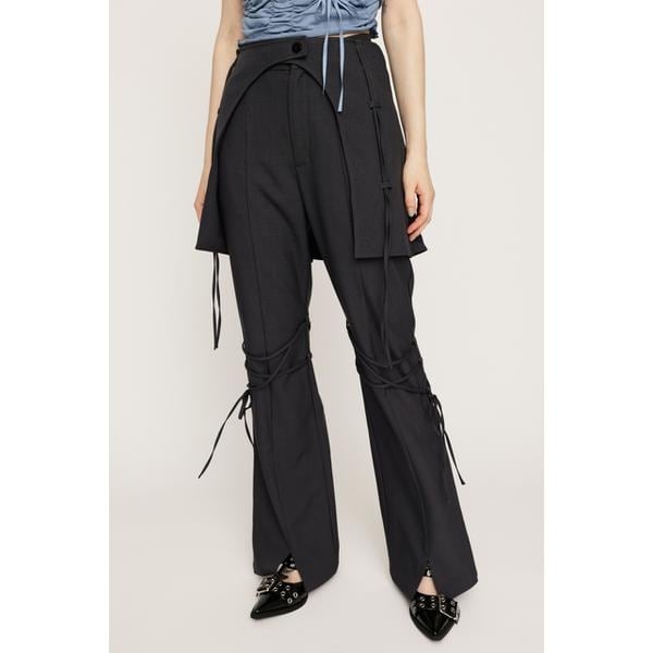 スライ（SLY）/PLEATS LAYERED FLARE パンツ