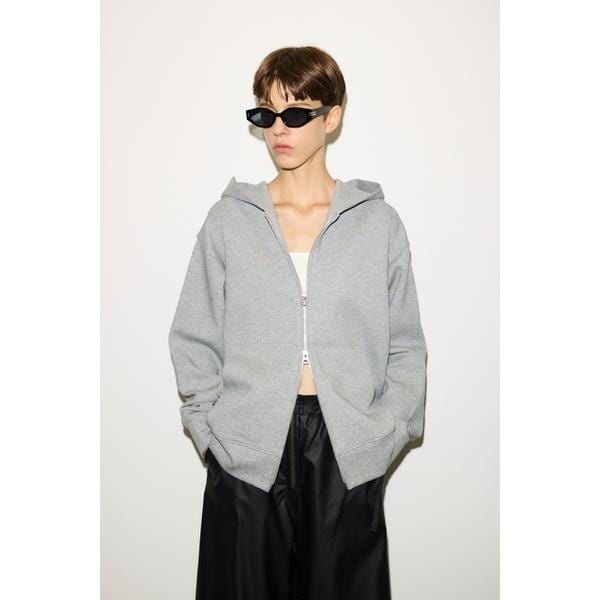 スライ（SLY）/【THROW】DOUBLE KNIT ZIP パーカー