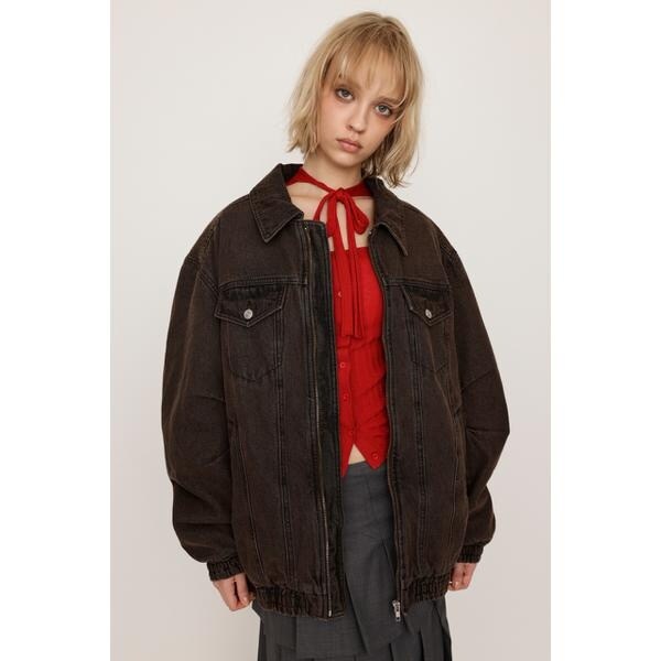 SLY ブルゾン LINE FAUX LEATHER ブルゾン | スライ(SLY) | マルイ