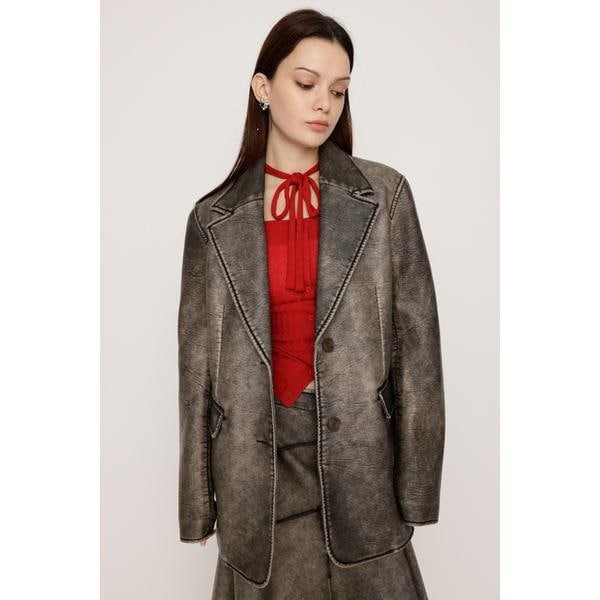 スライ（SLY）/VINTAGE F／LEATHER TAILORED ジャケットの通販は
